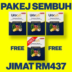 URIX360 PAKEJ SEMBUH ( 3 KOTAK URIX + FREE 1 KOTAK URIX )