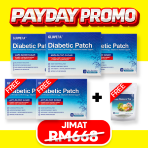 PROMO MEGA 8.8 SEMBUH ( 3 + FREE 2 KOTAK GLUVERA + FREE 1 TEH )